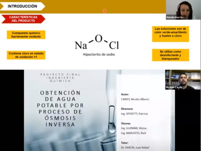 Dos nuevos profesionales en Ingeniería Química